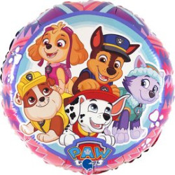 BALON FOLIOWY GRABO 18" PAW PATROL RÓŻOWY