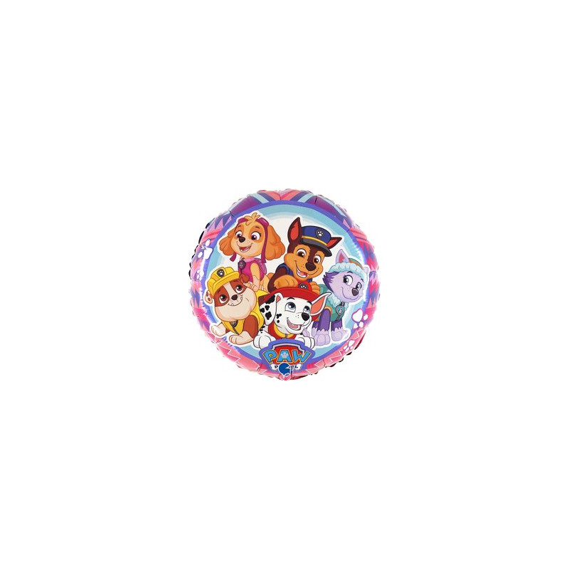 BALON FOLIOWY GRABO 18" PAW PATROL RÓŻOWY