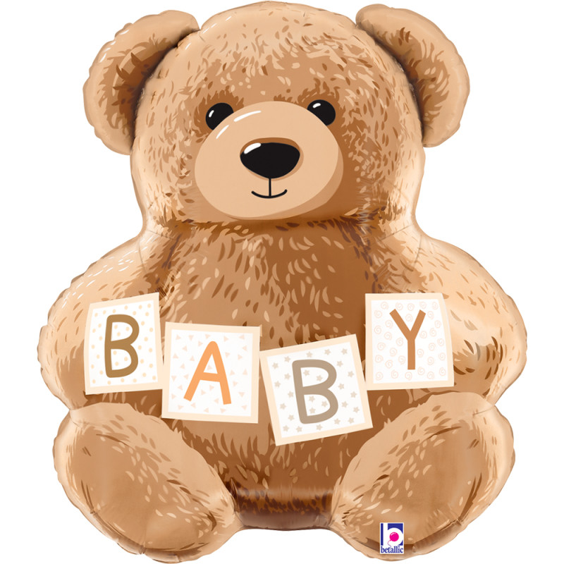 BALON FOLIOWY GRABO 24" BABY TEDDY BEAR PAKOWANY