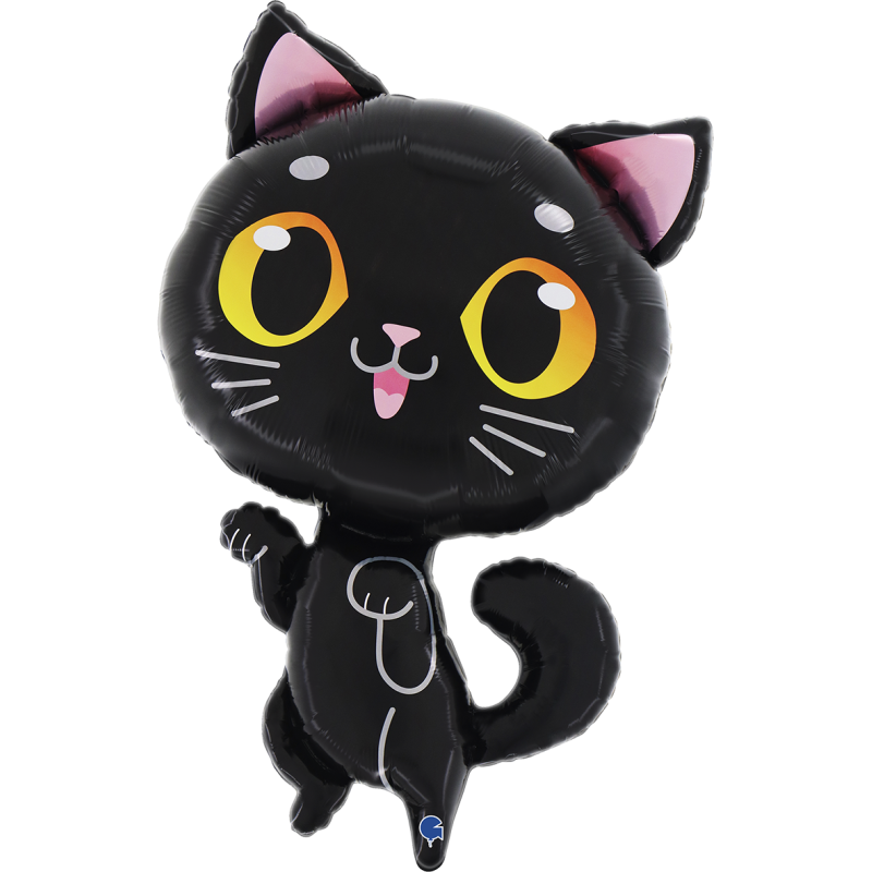 BALON FOLIOWY 24" GRABO CZARNY KOT