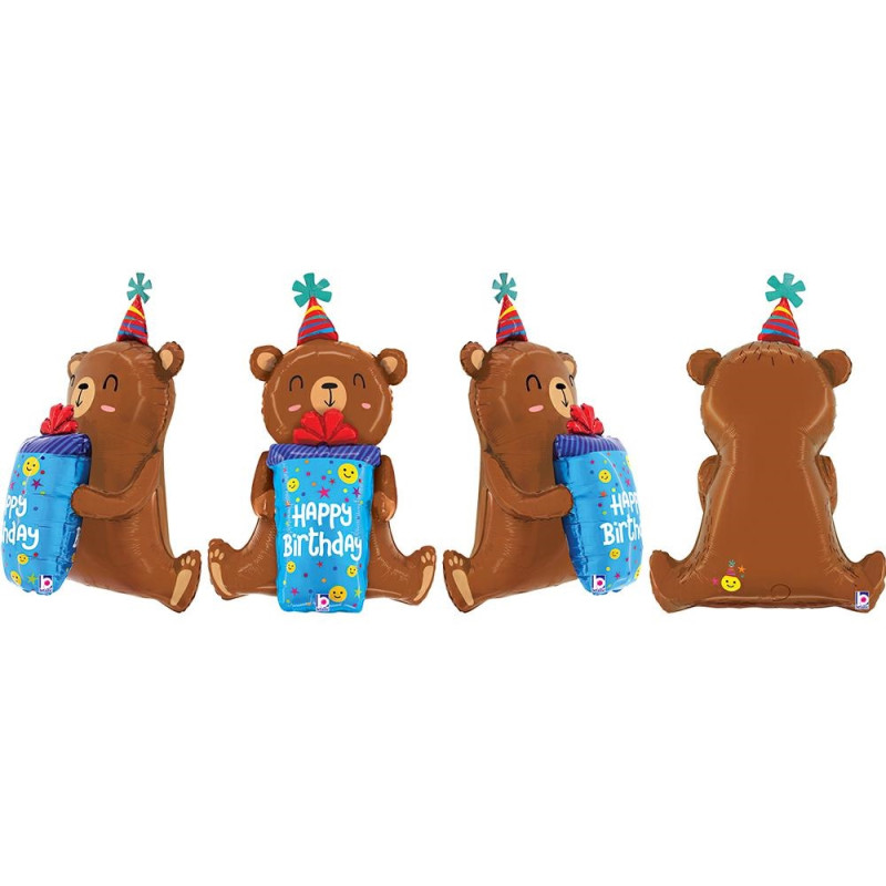 BALON FOLIOWY GRABO 34" MIŚZ PREZENTEM PAKOWANY