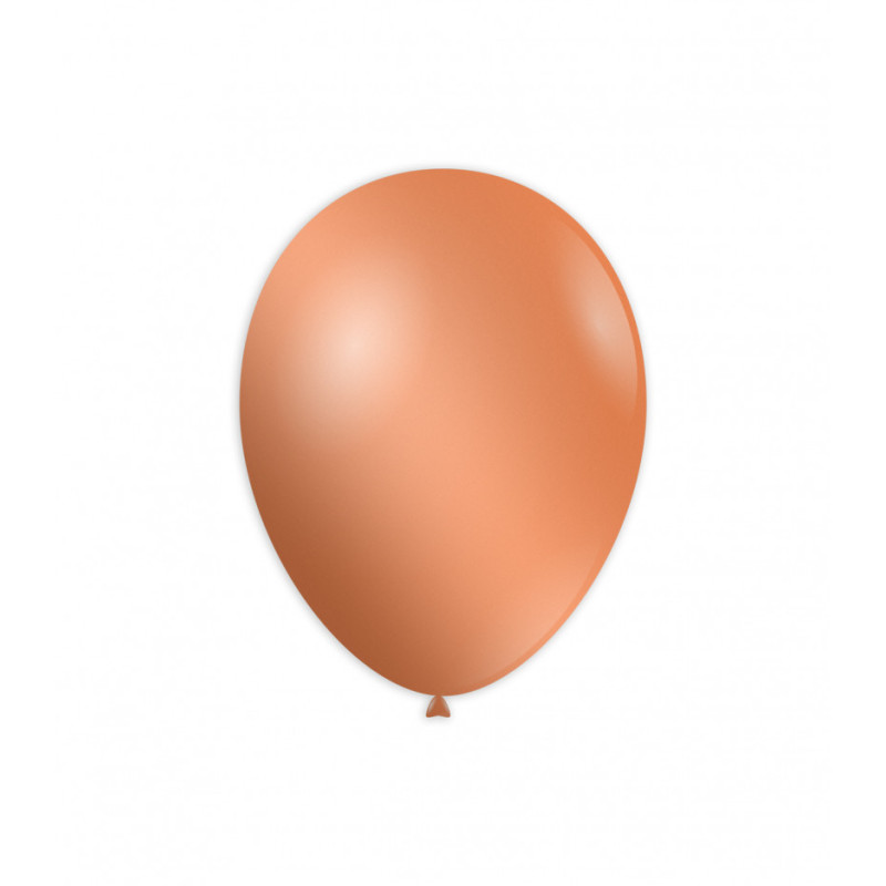 BALON GUMOWY 10" METALIZOWANY ŁOSOSIOWY 100 SZT.