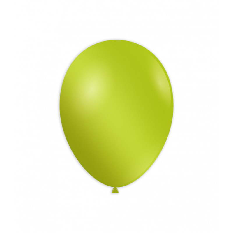 BALON GUMOWY 12" METALIZOWANY JASNO ZIELONY 100 SZT.