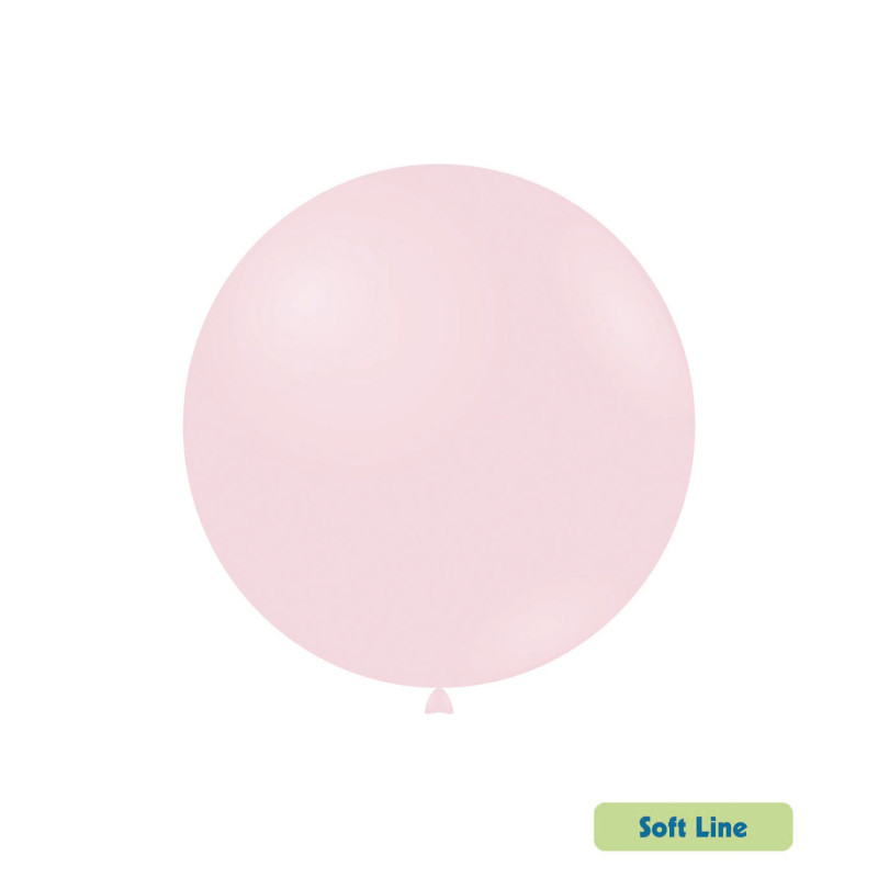 BALON GUMOWY 18" PASTELOWY JASNO RÓŻOWY BABY 20 SZT.