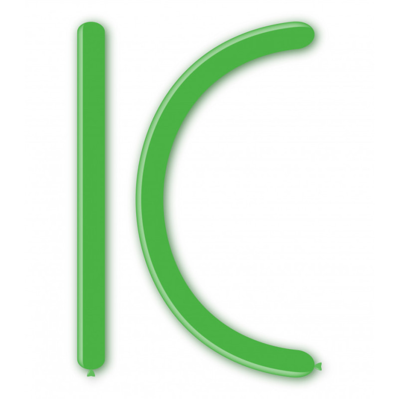 BALON GUMOWY RURKA DO MODELOWANIA 260 ZIELONA 100 SZT.