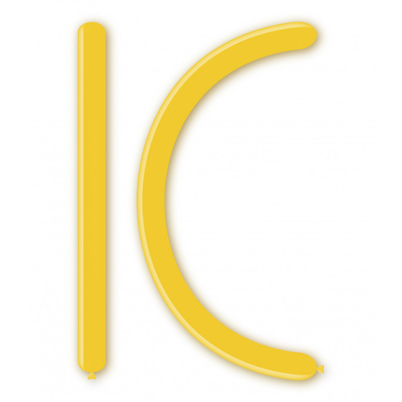 BALON GUMOWY RURKA DO MODELOWANIA 260 ŻÓŁTA 100 SZT.