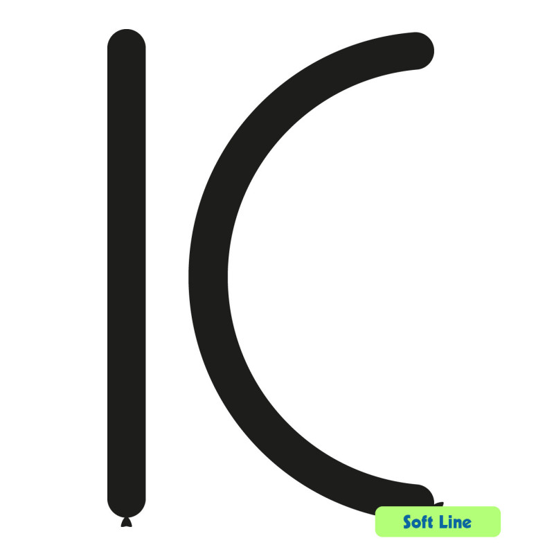 BALON GUMOWY RURKA DO MODELOWANIA 260 CZARNA 100 SZT.