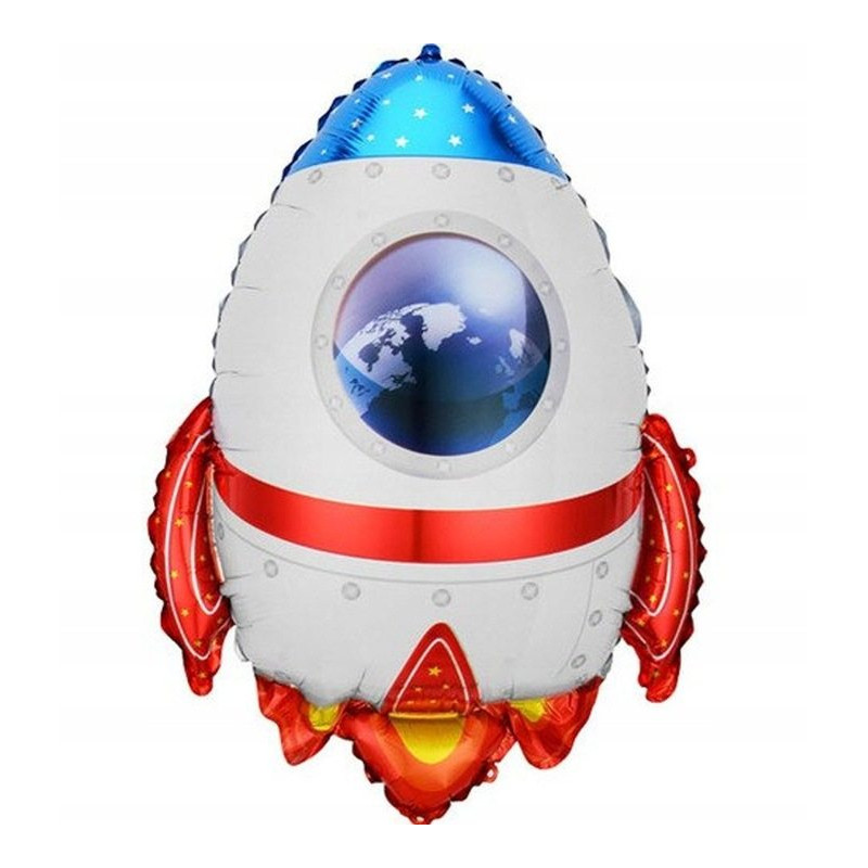 BALON FOLIOWY RAKIETA 55X57 CM