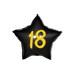 BALON FOLIOWY 18" CZARNA...