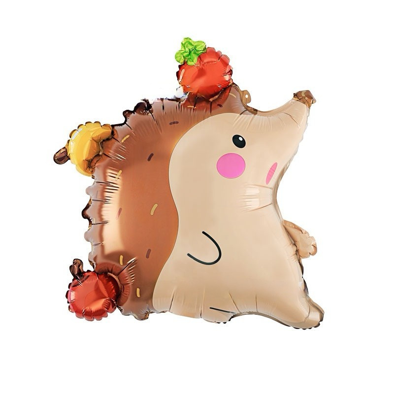 BALON FOLIOWY JEŻ Z OWOCAMI 56X68 CM