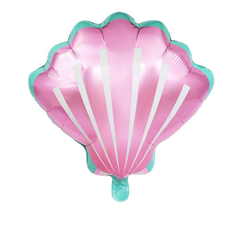 BALON FOLIOWY MUSZELKA RÓŻOWA 46X49 CM