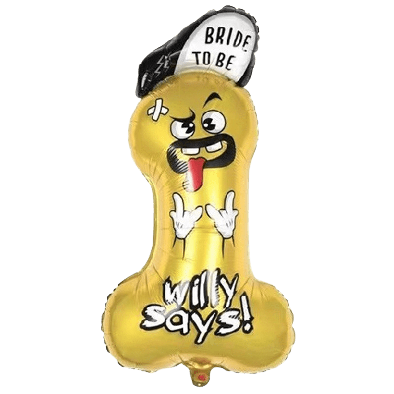 BALON FOLIOWY PENIS WIECZÓR PANIEŃSKI 45X90 CM