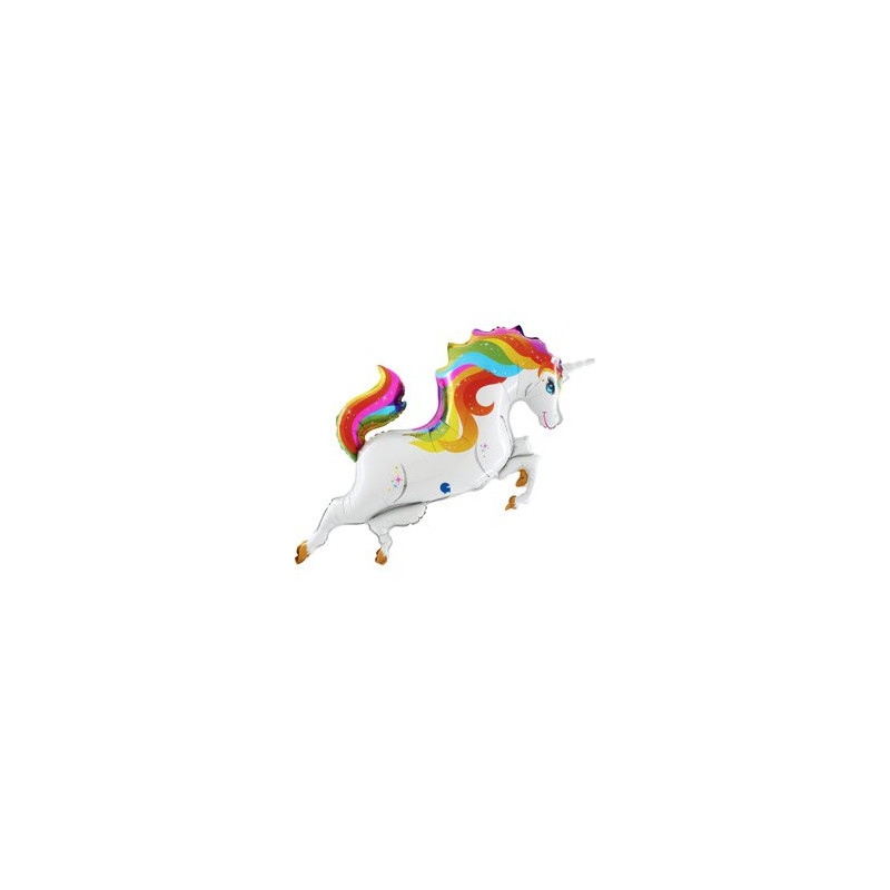 BALON FOLIOWY GRABO 44" UNICORN RAINBOW