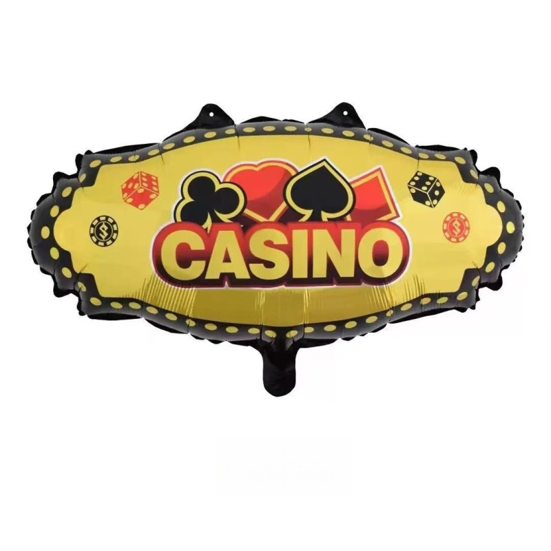 BALON FOLIOWY CASINO 41X62 CM