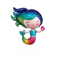 BALON FOLIOWY SYRENKA 72X60 CM