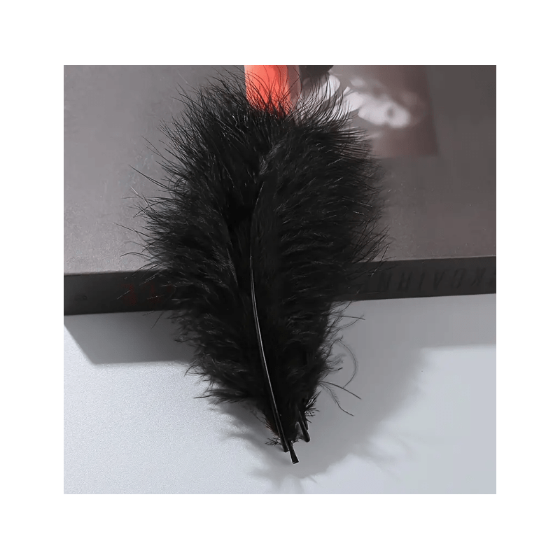 PIÓRKA DEKORACYJNE CZARNE NATURALNE 14 CM