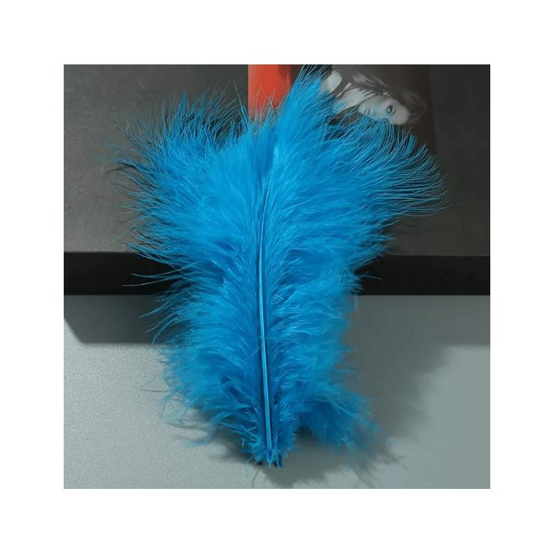 PIÓRKA DEKORACYJNE NIEBIESKIE NATURALNE 14 CM