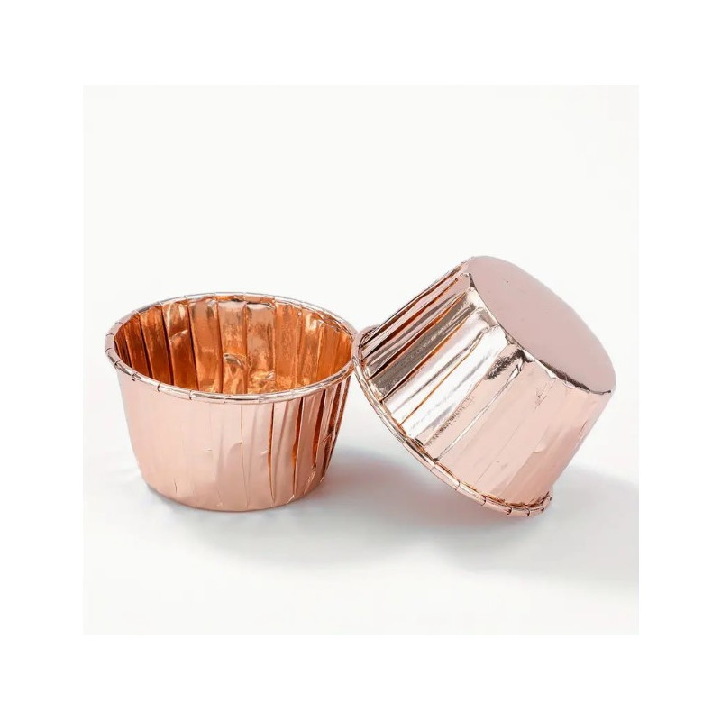 FOREMKI DO BABECZEK RÓŻOWE ZŁOTO 50 SZT.