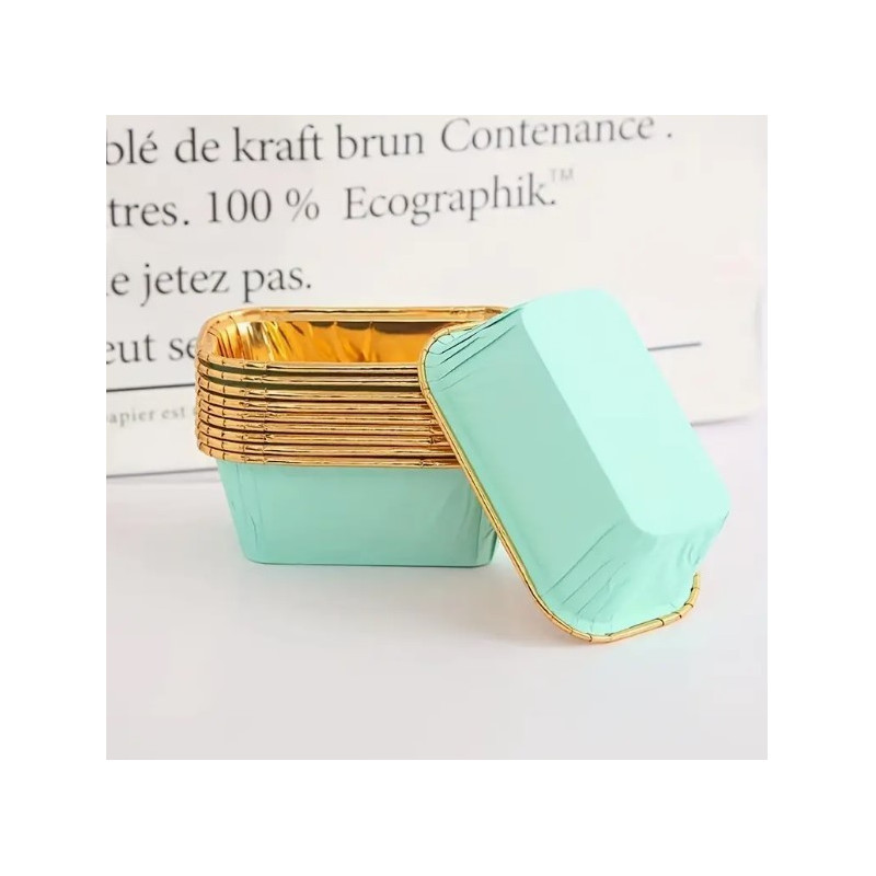 FOREMKI DO BABECZEK MIĘTOWE 11X7X4,5 CM 20 SZT.