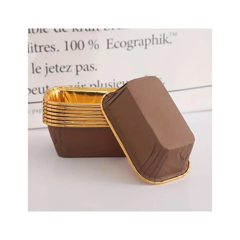 FOREMKI DO BABECZEK CZEKOLADOWE 11X7X4,5 CM 20 SZT.