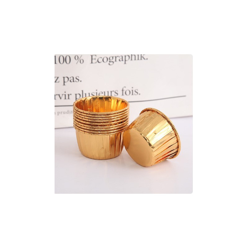 FOREMKI DO BABECZEK ZŁOTE 50 SZT.