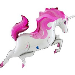 BALON FOLIOWY GRABO 44" UNICORN RÓŻOWY