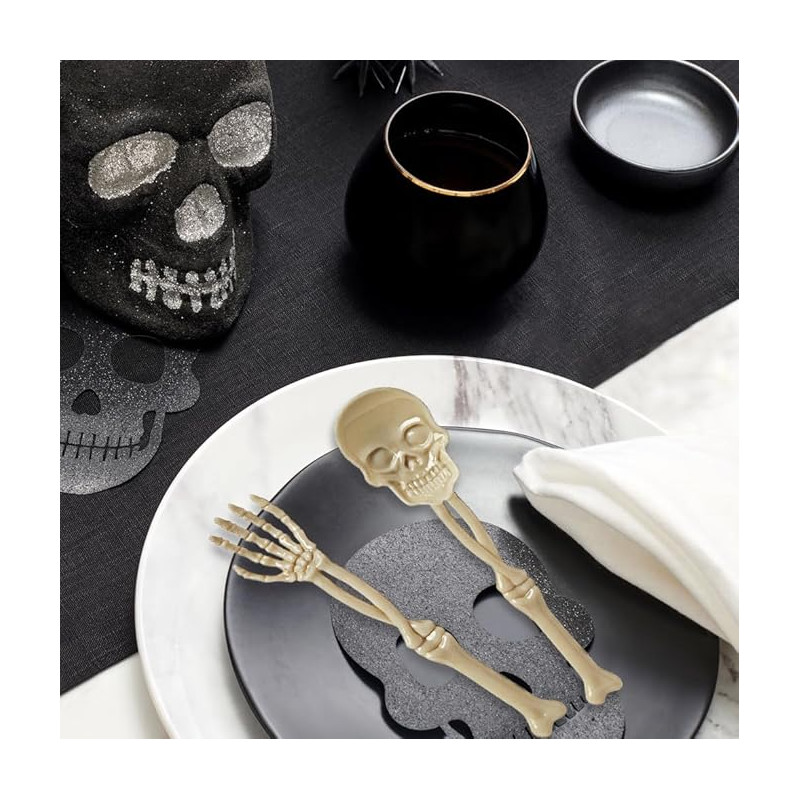 HALLOWEEN SZTUĆCE JEDNORAZOWE ŁYŻKA I WIDELEC 6 SZT.