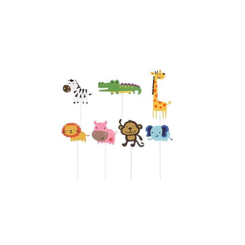 TOPPERY NA TORT ZWIERZĄTKA 7 SZT.