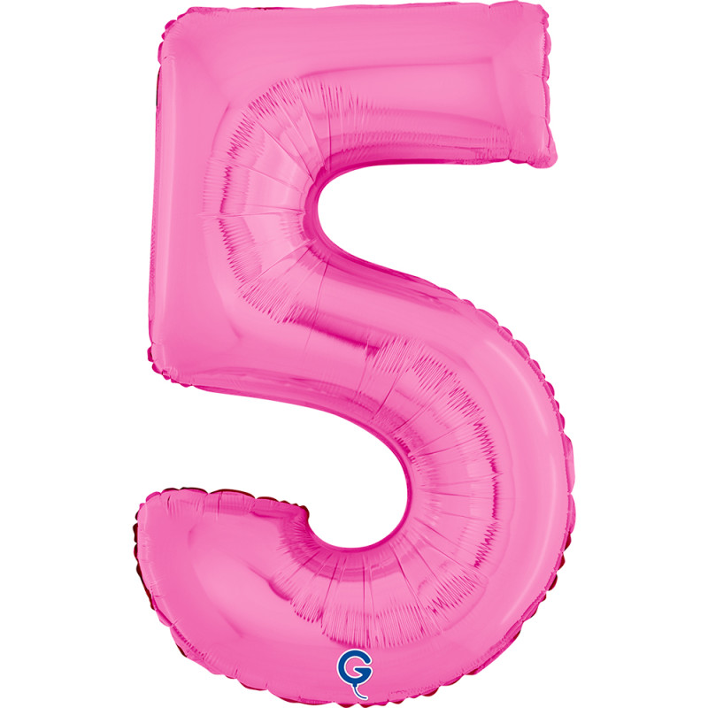 BALON FOLIOWY GRABO CYFRA 5 FUXIA