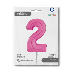 BALON FOLIOWY GRABO 26" CYGRA 2 FUXIA