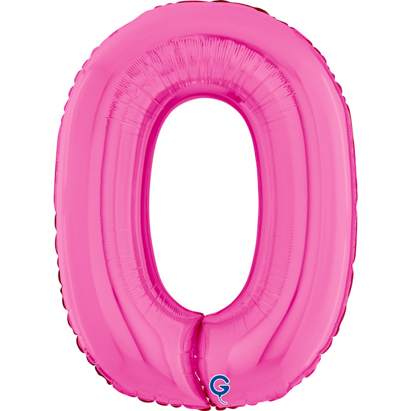 BALON FOLIOWY GRABO 26" CYFRA FUXIA
