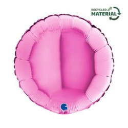 BALON FOLIOWY GRABO 18" KOŁO FUXIA