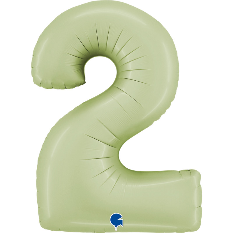 BALON FOLIOWY GRABO 40" CYFRA 2 SATIN GREEN