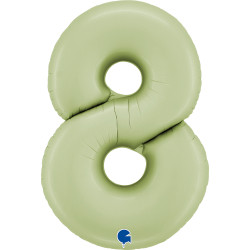 BALON FOLIOWY GRABO 40" CYFRA 8 SATIN GREEN