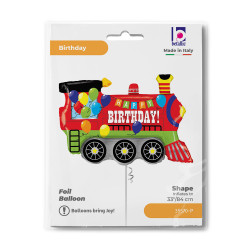 BALON FOLIOWY GRABO 33" BIRTHDAY PARTY TRAIN