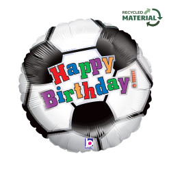 BALON FOLIOWY GRABO 18" SOCCER BALL BIRTHDAY PAKOWANY